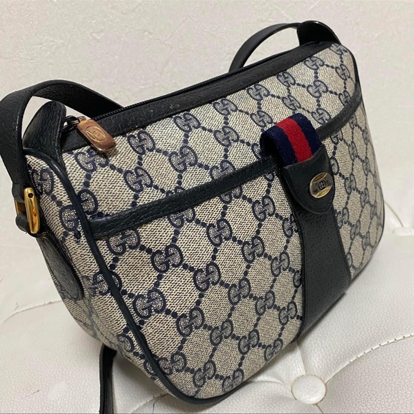 Gucci Ophidia GG Blue Coated Canvas Crossbody bag - Picture 5 of 10